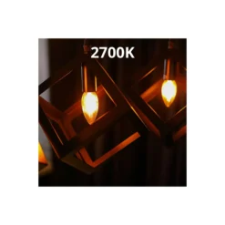 Noxion Lucent LED E14 Bøyd spiss Kronljus Filament Klar 4.5W 470lm - 827 Extra Varm Vit | Dimbar - Ersättare 40W
