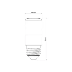 Noxion Lucent LED E27 Stick Klar 7W 806lm - 827 Extra Varm Vit | Dimbar - Ersättare 60W