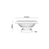 Noxion Lucent LED Spot G53 AR111 11.7W 800lm 40D - 927 Extra Varm Vit | Bästa Färgåtergivning - Dimbar - Ersättare 75W