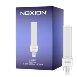 Noxion Lucent PL-C LED 5.2W - 840 Kallvit | 2-Stift - Ersättare 18W