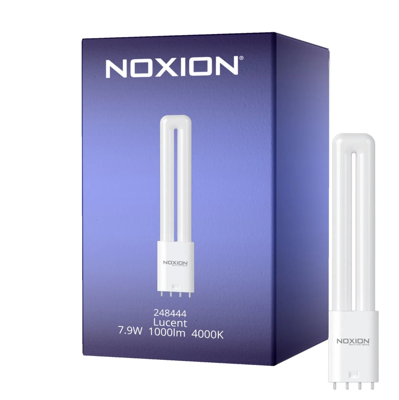 Noxion Lucent PL-L LED 7.9W 1000lm - 840 Kallvit | 4-Stift - Ersättare 18W