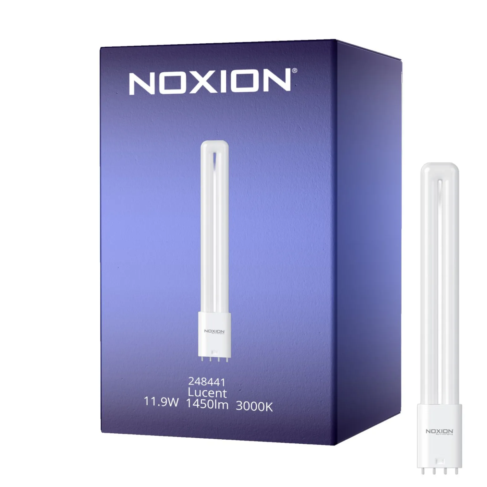 Noxion Lucent PL-L LED 11.9W 1450lm - 830 Varm Vit | 4-Stift - Ersättare 24W