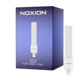 Noxion Lucent PL-S LED 4.3W - 827 Extra Varm Vit | 2-Stift - Ersättare 9W