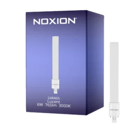 Noxion Lucent PL-S LED 6W - 830 Varm Vit | 2-Stift - Ersättare 11W