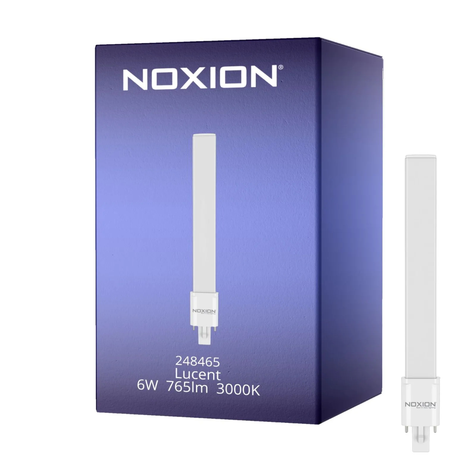 Noxion Lucent PL-S LED 6W - 830 Varm Vit | 2-Stift - Ersättare 11W