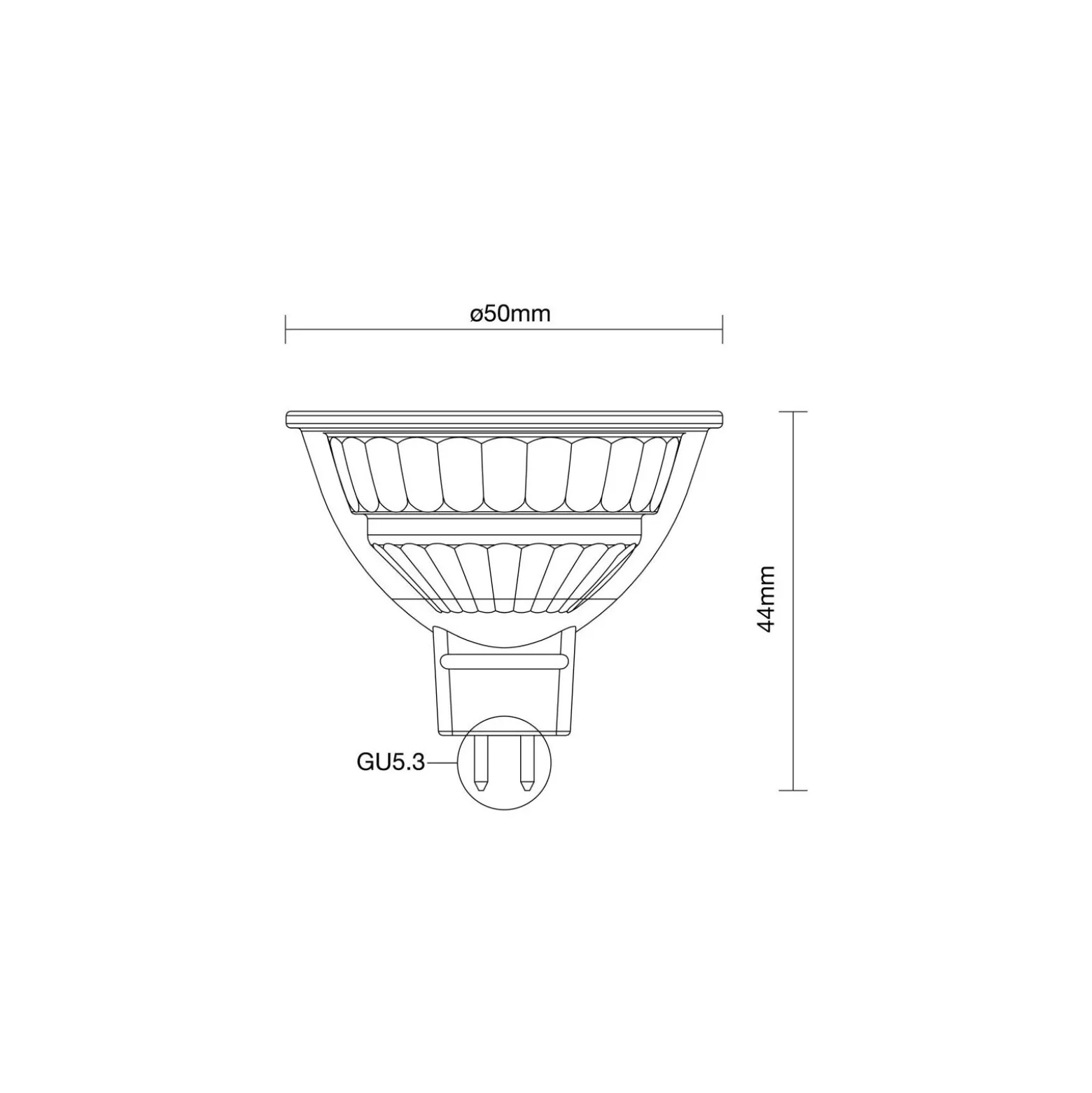 Noxion PerfectColor LED Spot GU5.3 MR16 4.5W 345lm 36D - 940 Kallvit | Bästa Färgåtergivning - Dimbar - Ersättare 35W