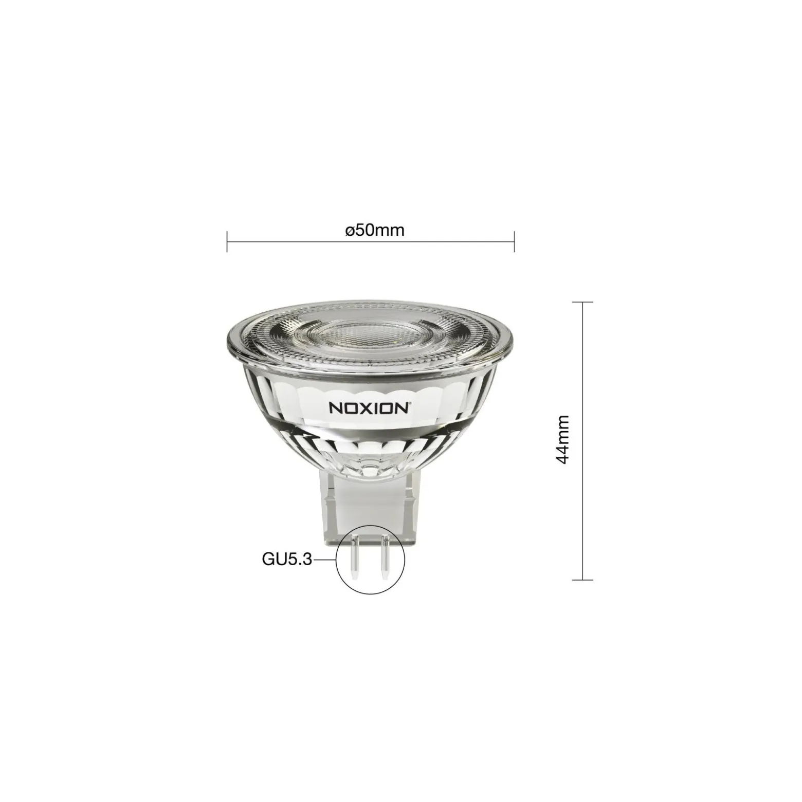 Noxion PerfectColor LED Spot GU5.3 MR16 4.5W 345lm 60D - 927 Extra Varm Vit | Bästa Färgåtergivning - Dimbar - Ersättare 35W