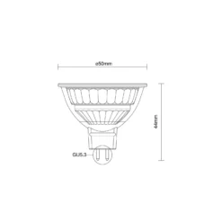 Noxion PerfectColor LED Spot GU5.3 MR16 7.5W 621lm 60D - 930 Varm Vit | Bästa Färgåtergivning - Dimbar - Ersättare 50W