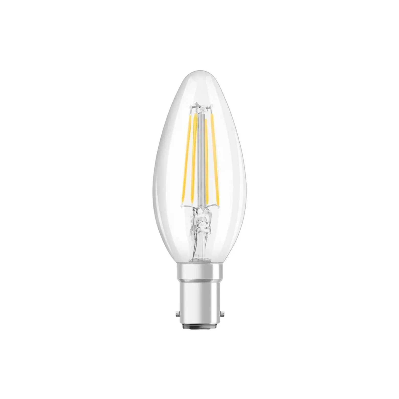 Osram Classic LED B15d Kronljus Filament Klar 4W 470lm - 827 Extra Varm Vit | Ersättare 40W