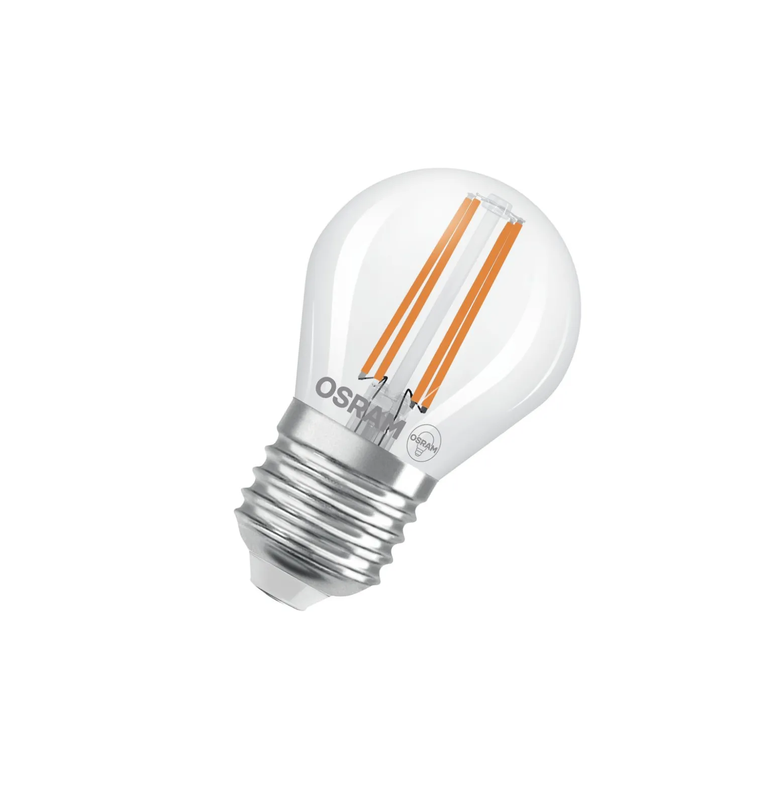 Osram Classic LED E27 Boll Filament Klar 2.2W 470lm - 827 Extra Varm Vit | Ersättare 40W