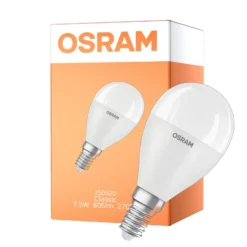 Osram Classic LED E14 Boll Matt 7.5W 806lm - 827 Extra Varm Vit | Ersättare 60W