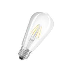 Osram Classic LED E27 Edison Filament Klar 6.5W 806lm - 827 Extra Varm Vit | Ersättare 60W