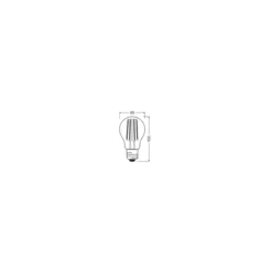 Osram Classic LED E27 Päron Filament Klar 7W 806lm - 827 Extra Varm Vit | 3 Step Dim - Ersättare 60W