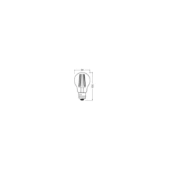 Osram Classic LED E27 Päron Filament Klar 12W 1521lm - 840 Kallvit | Dimbar - Ersättare 100W