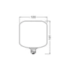 Osram Decor LED Lamp Blå Glas E27 3.5W 300lm - 827 Extra Varm Vit | Ersättare 25W