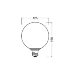 Osram Decor LED Lamp Blå Glas E27 3.5W 300lm - 827 Extra Varm Vit | Ersättare 25W