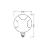 Osram Decor LED Lamp Rose Glas E27 3.5W 300lm - 827 Extra Varm Vit | Ersättare 25W