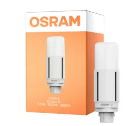Osram Dulux-D LED 7.5W 950lm - 840 Kallvit | 2-Stift - Ersättare 18W