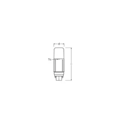 Osram Dulux-D LED 9.5W 1080lm - 830 Varm Vit | 2-Stift - Ersättare 26W