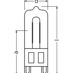 Osram Halogen G9 HaloPin Eco 60W