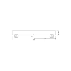 Osram LEDinestra HD Lighting S14s 3W 275lm - 927 Extra Varm Vit | Bästa Färgåtergivning - Dimbar - Ersättare 27W