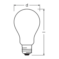 Osram LED Lamps E27 Päron Filament Matt 11.6W 2452lm - 827 Extra Varm Vit | Ersättare 150W