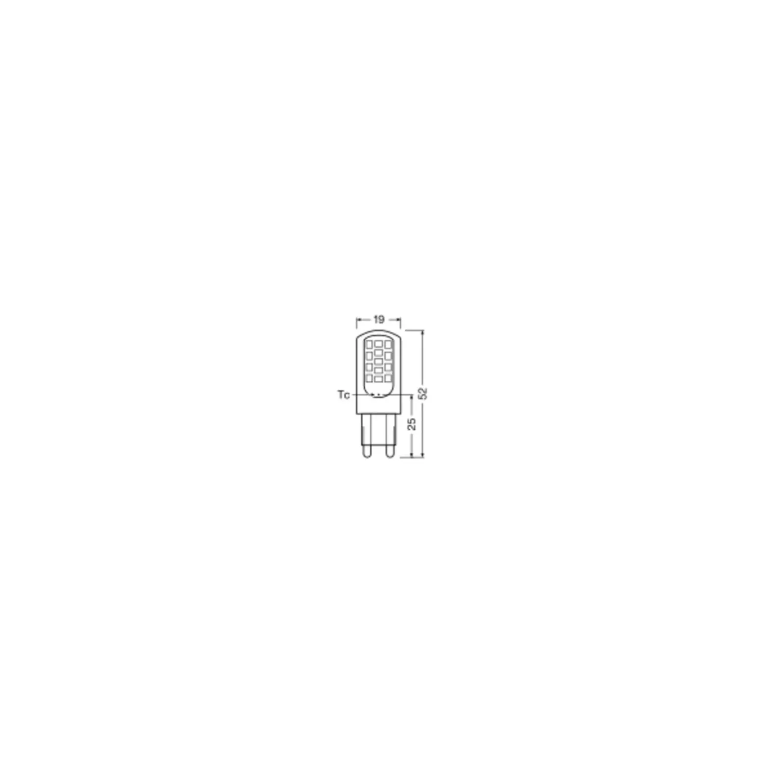 Osram LED Pin G9 Klar 4.2W 430lm - 827 Extra Varm Vit