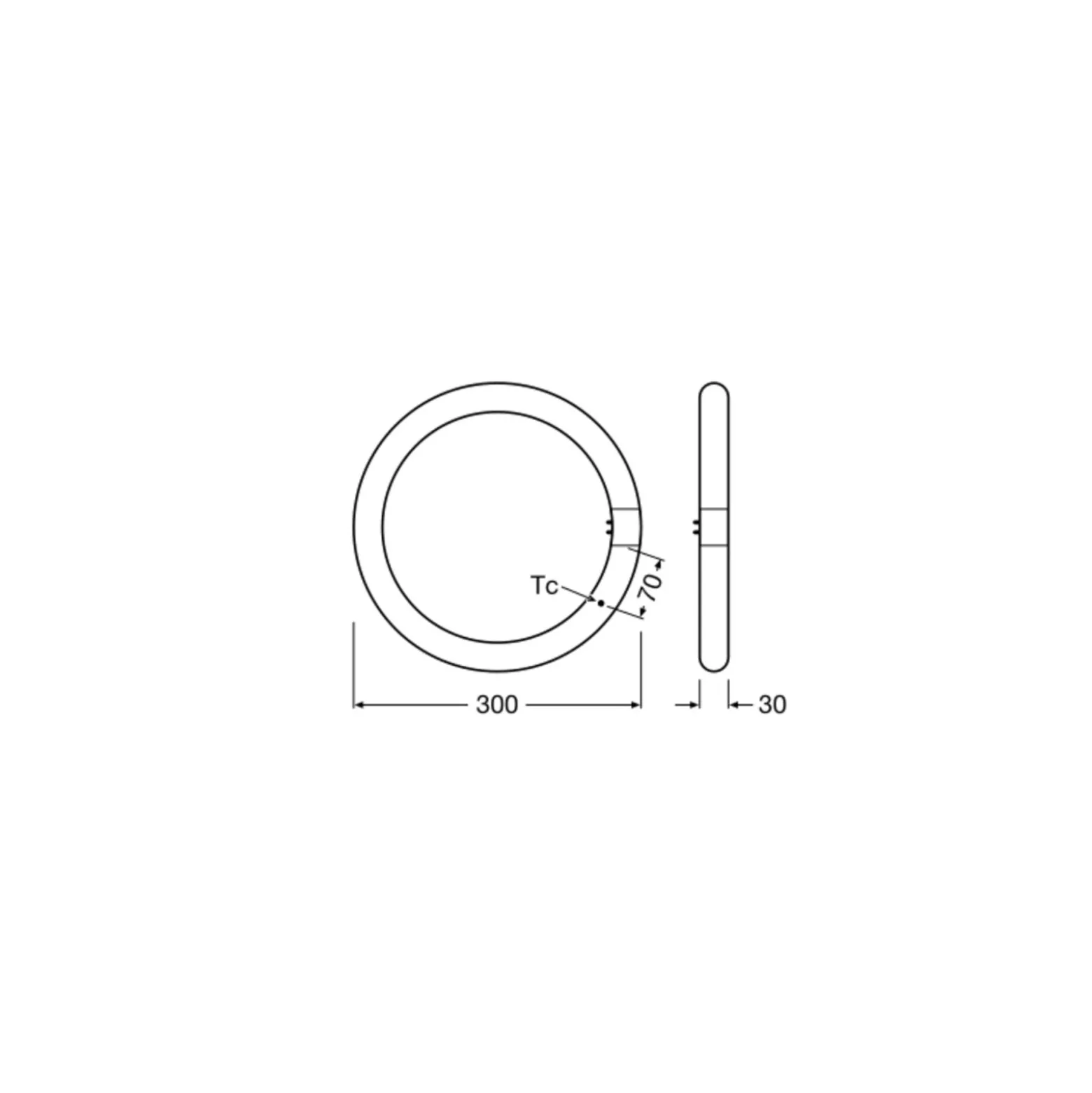Osram LED Rör T9 Cirkulär (EM/Mains) 18.3W 2200lm - 840 Kallvit | Ersättare 32W