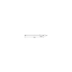 Osram LED Rör T8 Fluora (EM/Mains) Standard Output 18.3W 1450lm - 825 Extra Varm Vit | 150cm - Ersättare 58W