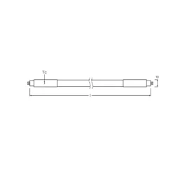 Osram LED Rör T5 (HF) High Efficiency 16W 2160lm - 830 Varm Vit | 115cm - Ersättare 28W