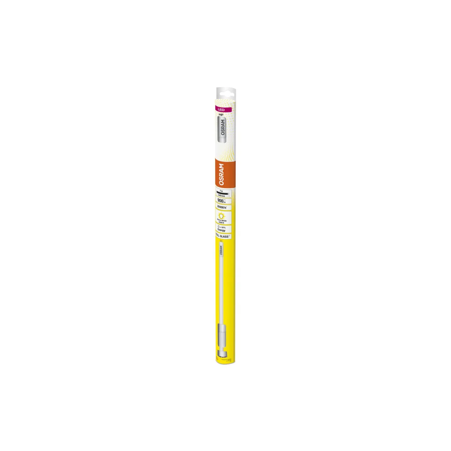 Osram LED Rör T5 (HF) High Efficiency 7W 900lm - 830 Varm Vit | 55cm - Ersättare 14W