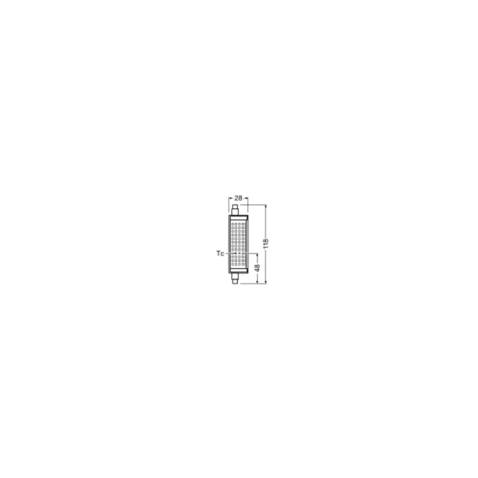 Osram LED R7s 118mm Klar 19W 2452lm - 840 Kallvit | Ersättare 150W