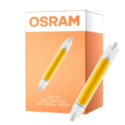 Osram LED Slim Line R7S LED R7S 118mm Klar 8W 806lm - 840 Kallvit | Ersättare 60W