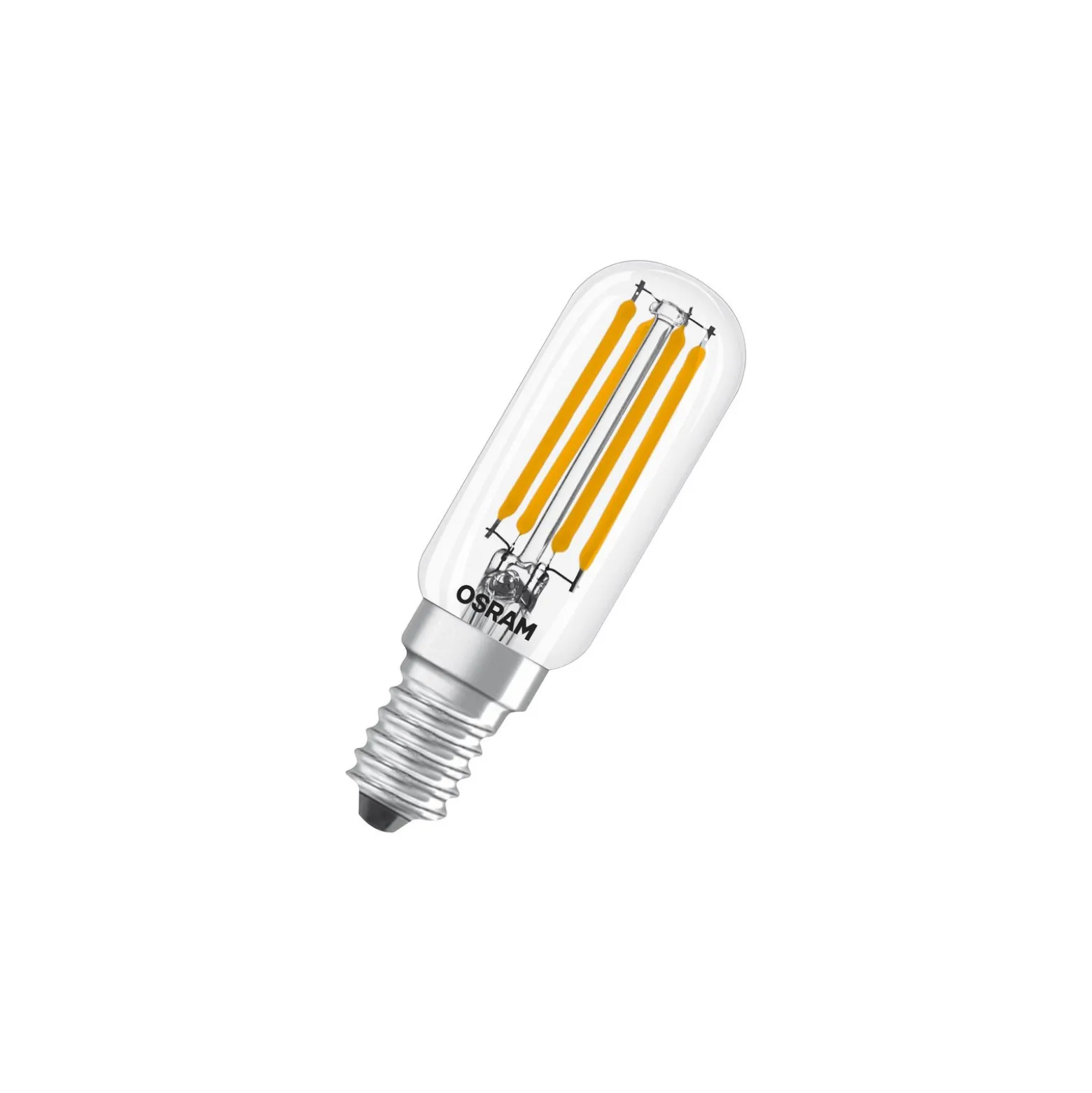 Osram LED Special E14 Tubular Lampa T26 Filament Klar 4.9W 730lm - 827 Extra Varm Vit | Ersättare 55W