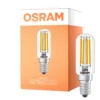 Osram LED Special E14 Tubular Lampa T26 Filament Klar 4.8W 470lm - 827 Extra Varm Vit | Dimbar - Ersättare 40W