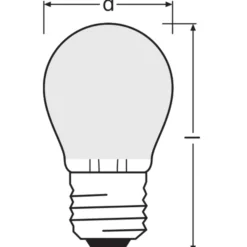 Osram LED Superstar E27 Boll Filament Matt 3.4W 470lm - 940 Kallvit | Bästa Färgåtergivning - Dimbar - Ersättare 40W