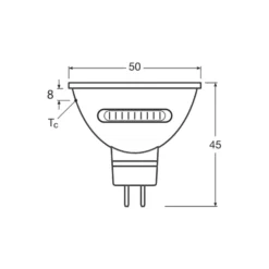 Osram LED Superstar Reflektor Spot GU5.3 MR16 5.6W 550lm 45D - 827 Extra Varm Vit | Ersättare 45W