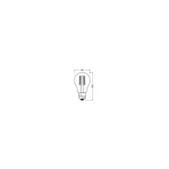 Osram Parathom LED E27 Päron Klar 4.5W 470lm - 822-827 Dim To Warm | Ersättare 40W
