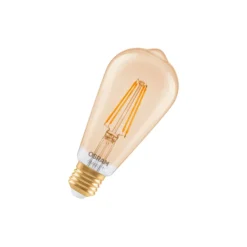 Osram Smart+ Matter E27 Edison Filament Guld 6W 680lm - 824 Extra Varm Vit | Dimbar - Via Smart Device Only- Ersättare 60W
