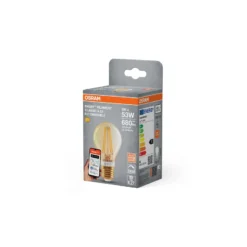 Osram Smart+ Matter E27 Päron Filament Guld 6W 680lm - 824 Extra Varm Vit | Dimbar - Via Smart Device Only - Ersättare 60W