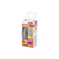 Osram Superstar Classic LED E14 Kronljus Filament Klar 4W 470lm - 822-827 Dim To Warm | Dimbar - Ersättare 40W