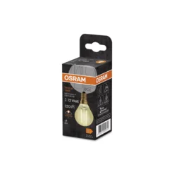Osram Vintage 1906 LED E14 boll Filament Guld 2.5W 220lm - 824 Extra Varm Vit | Ersättare 25W