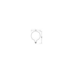 Osram Vintage 1906 LED E27 Boll Filament Matt 7.3W 806lm - 827 Extra Varm Vit | Dimbar - Ersättare 60W