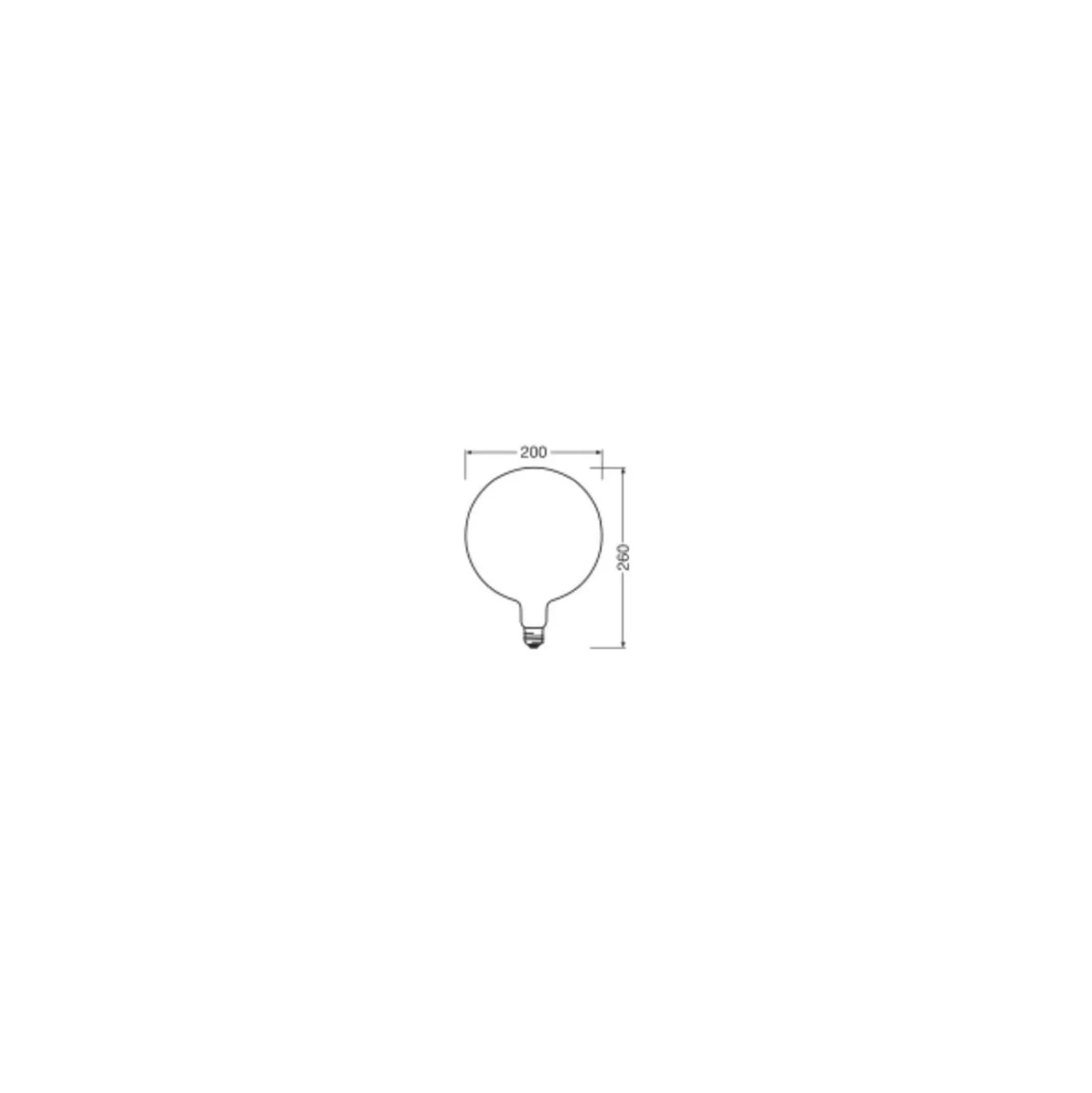 Osram Vintage 1906 LED E27 Boll Filament Matt 7.3W 806lm - 827 Extra Varm Vit | Dimbar - Ersättare 60W