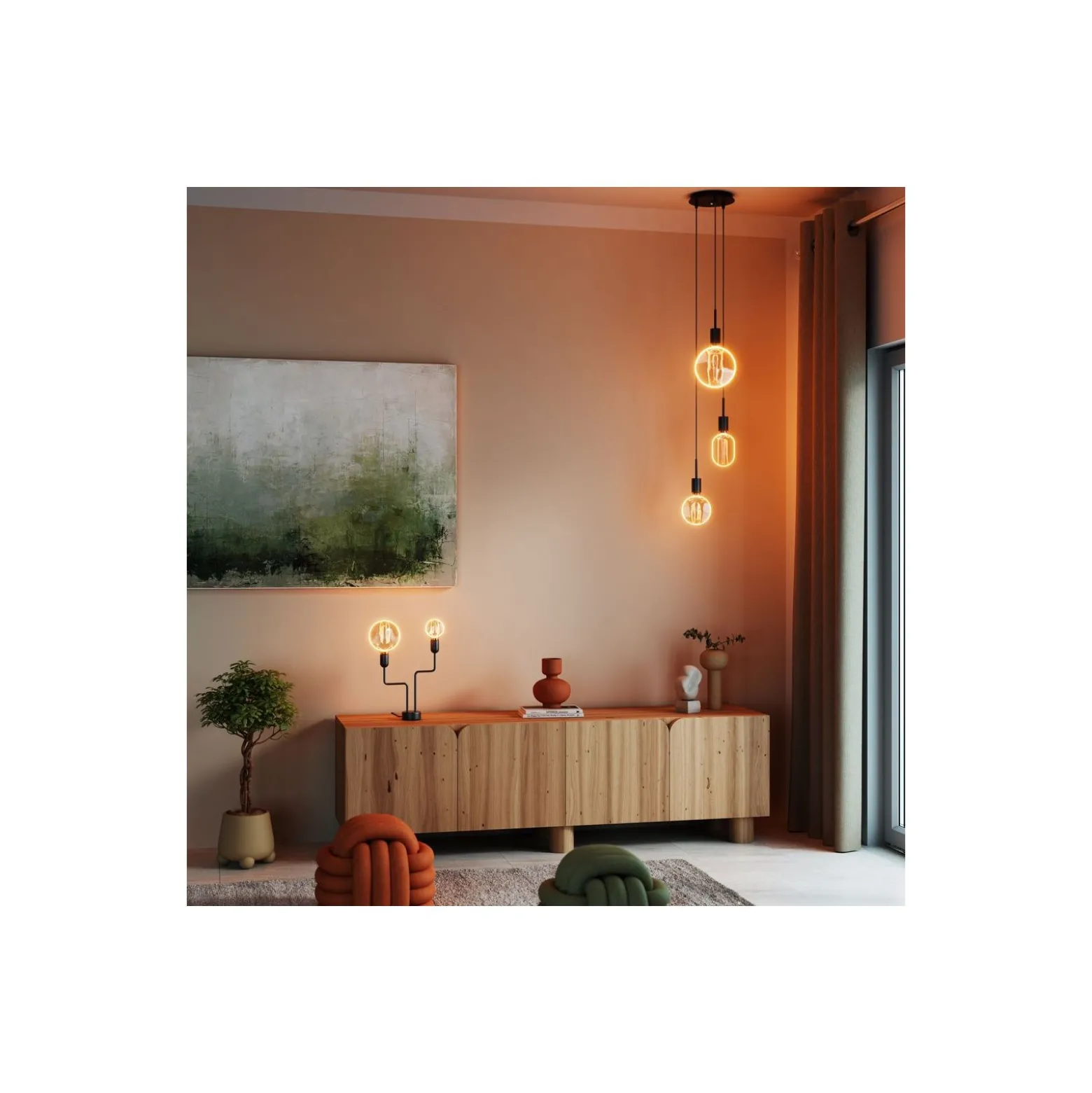 Osram Vintage 1906 LED E27 Globe Filament Guld 100mm 4W 220lm - 818 Extra Varm Vit | Dimbar - Ersättare 60W