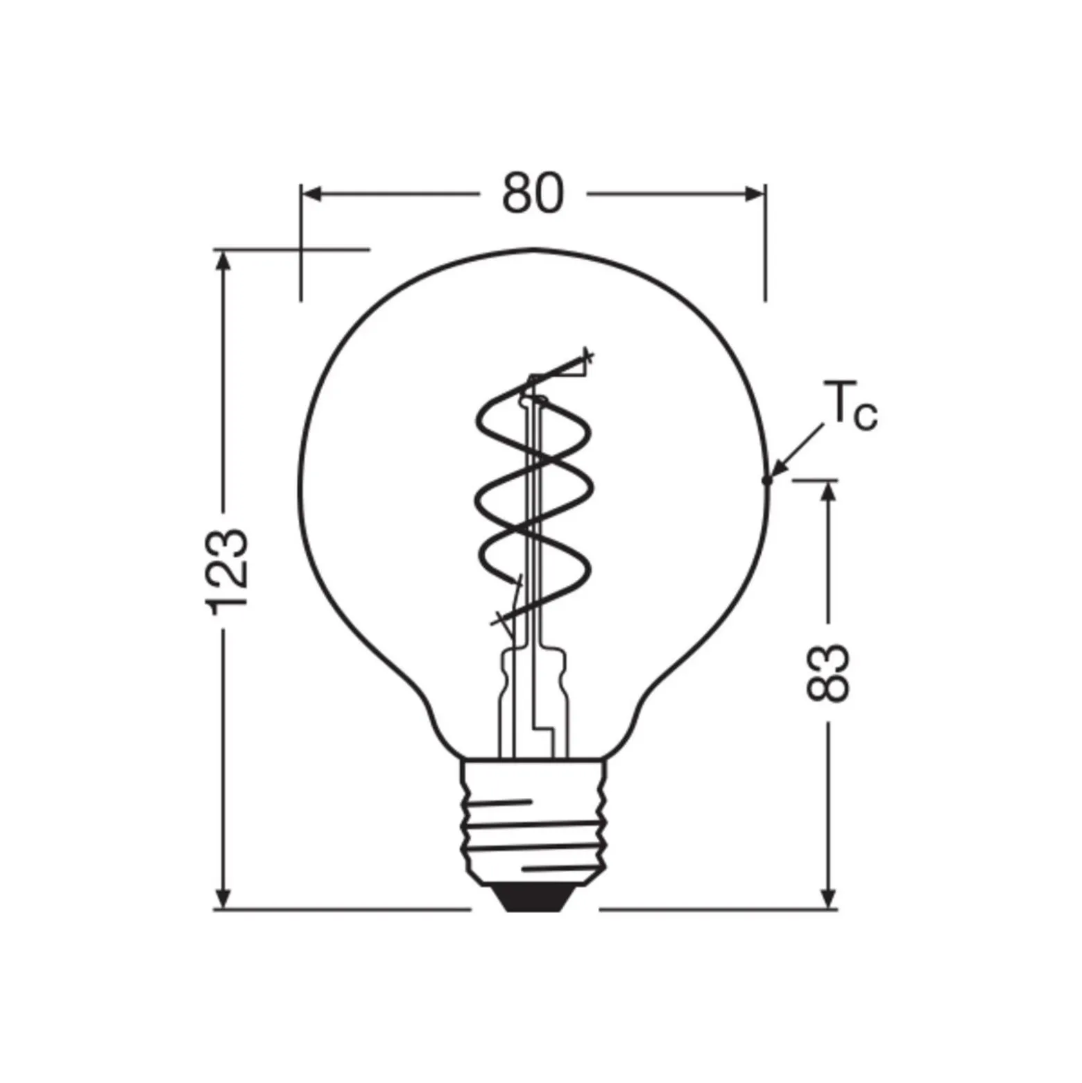 Osram Vintage 1906 LED E27 Globe Filament Twist Guld 4.9W 470lm - 927 Extra Varm Vit | Bästa Färgåtergivning - Dimbar - Ersättare 40W