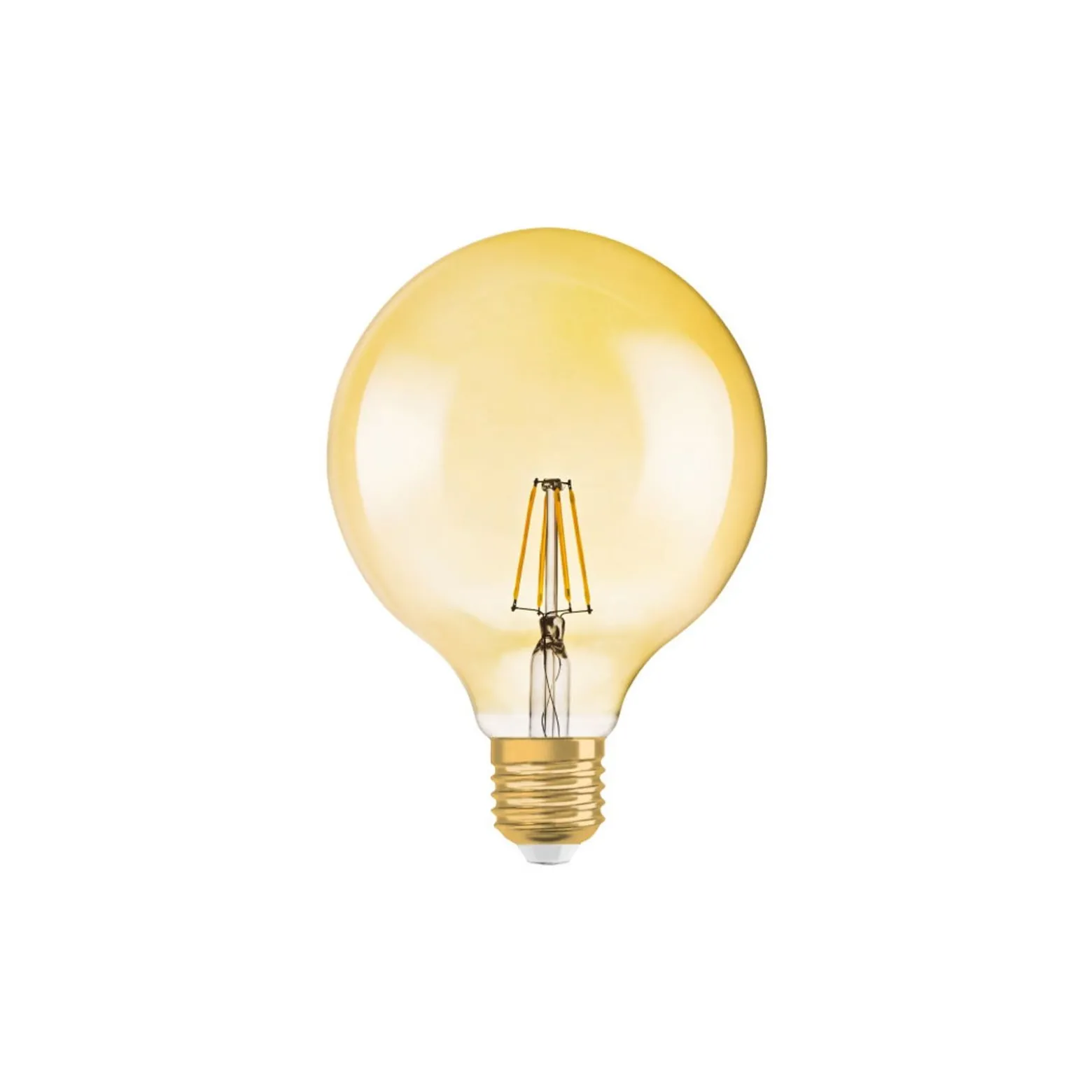 Osram Vintage 1906 LED E27 Globe Filament Guld 125mm 7W 650lm - 824 Extra Varm Vit | Ersättare 40W