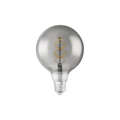 Osram Vintage 1906 LED E27 Globe Filament Smoke 125mm 5W 140lm - 818 Extra Varm Vit | Ersättare 15W