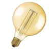 Osram Vintage 1906 LED E27 Globe Filament Gold 125mm 5.8W 470lm - 822 Extra Warm White | Dimmable