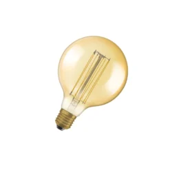 Osram Vintage 1906 LED E27 Globe Filament Gold 125mm 5.8W 470lm - 822 Extra Warm White | Dimmable